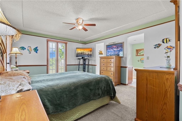 3602 S Sweeney Rd, Grain Valley, MO 64029 - carpeted bedroom featuring a textured ceiling