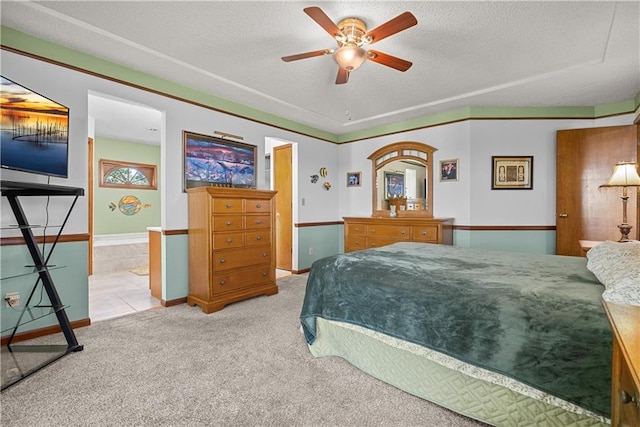 3602 S Sweeney Rd, Grain Valley, MO 64029 - carpeted bedroom with a textured ceiling
