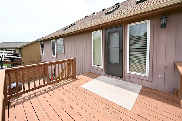 19617 Harbor Dr, Smithville, MO 64089 - view of wooden terrace