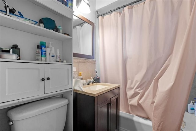 900 S Hunter Dr, Olathe, KS 66061 - full bathroom with vanity and shower / bath combination with curtain