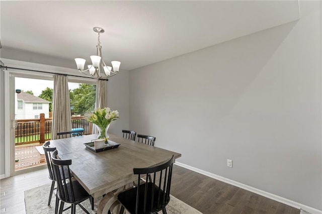 20335 W 220th Ter, Spring Hill, KS 66083 - dining area featuring a chandelier and wood finished floors