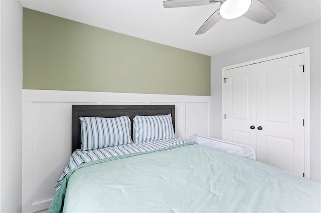 20335 W 220th Ter, Spring Hill, KS 66083 - bedroom featuring a closet and a ceiling fan