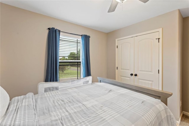 20335 W 220th Ter, Spring Hill, KS 66083 - carpeted bedroom featuring a closet and ceiling fan