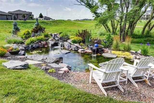 14423 N 145th St, Basehor, KS 66007 - view of yard with a small pond