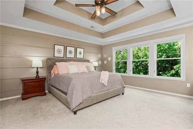 23852 W 124th Ct, Olathe, KS 66061 - bedroom featuring a raised ceiling, carpet flooring, and ornamental molding