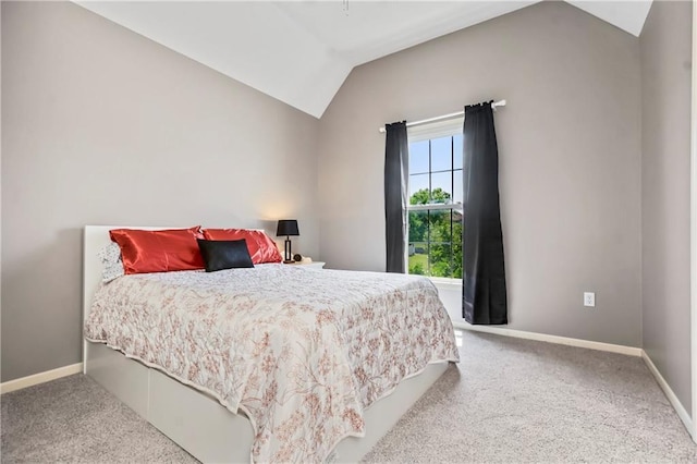 23852 W 124th Ct, Olathe, KS 66061 - carpeted bedroom featuring lofted ceiling and baseboards