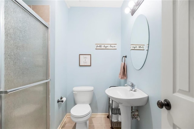 23852 W 124th Ct, Olathe, KS 66061 - full bathroom featuring a shower stall and tile patterned flooring