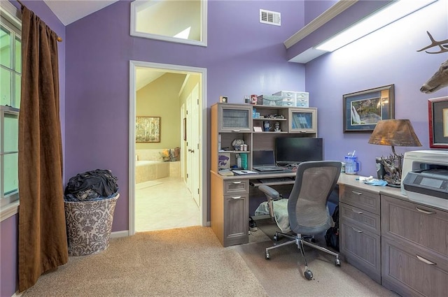 12432 Lamar Ave, Overland Park, KS 66209 - office with light colored carpet and vaulted ceiling