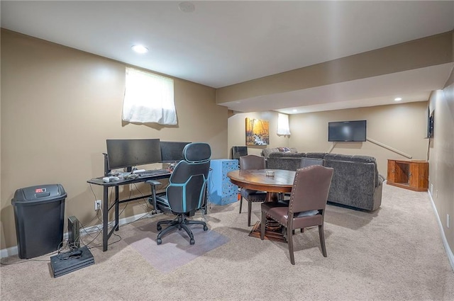 12432 Lamar Ave, Overland Park, KS 66209 - office area with carpet floors and recessed lighting