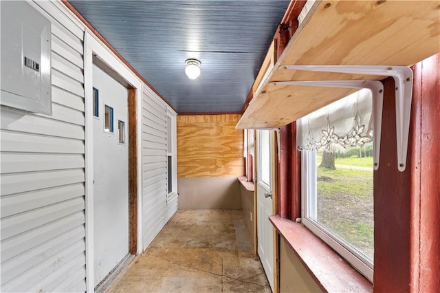 921 E Vine St, Rich Hill, MO 64779 - hall with electric panel