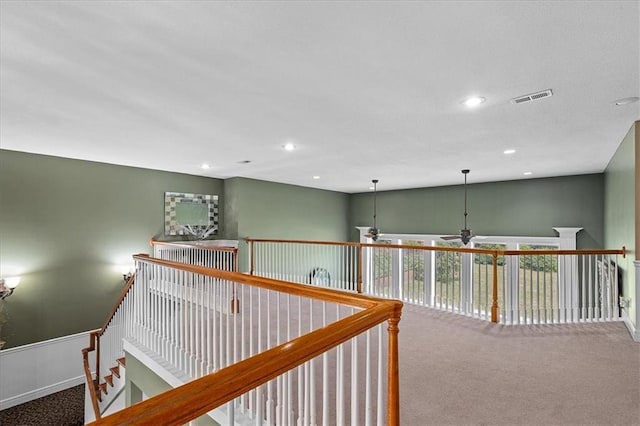 14409 Grandview St, Overland Park, KS 66221 - corridor with carpet floors and recessed lighting