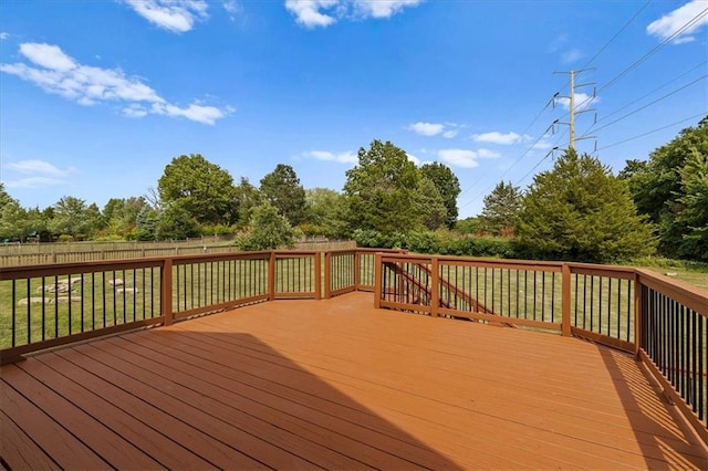 14409 Grandview St, Overland Park, KS 66221 - deck with view of wooded area