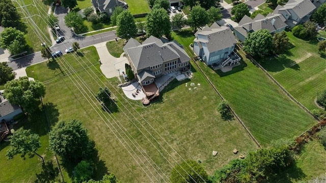 14409 Grandview St, Overland Park, KS 66221 - aerial view of property and surrounding area with nearby suburban area
