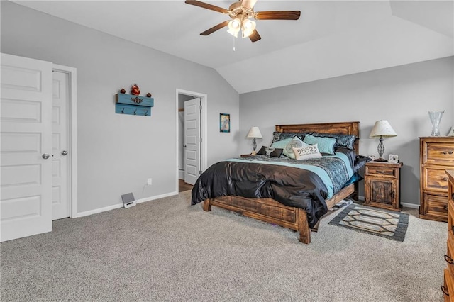 20367 W 193rd Ter, Spring Hill, KS 66083 - carpeted bedroom with lofted ceiling and ceiling fan