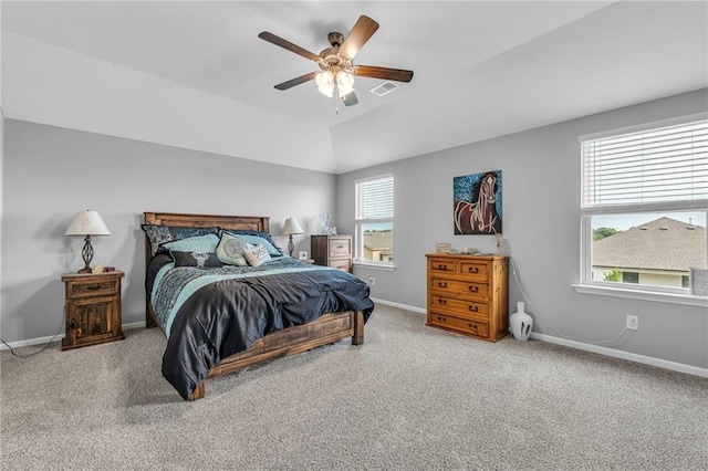 20367 W 193rd Ter, Spring Hill, KS 66083 - carpeted bedroom featuring a ceiling fan and lofted ceiling