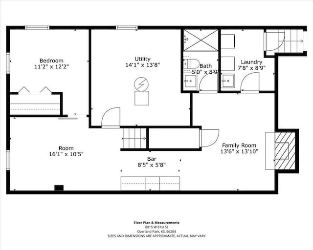 8815 W 81st St, Overland Park, KS 66204 - view of floor plan / room layout