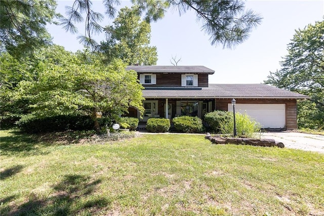 25421 Marel Rd, Excelsior Springs, MO 64024 - view of front of house featuring a garage, a front yard, and driveway
