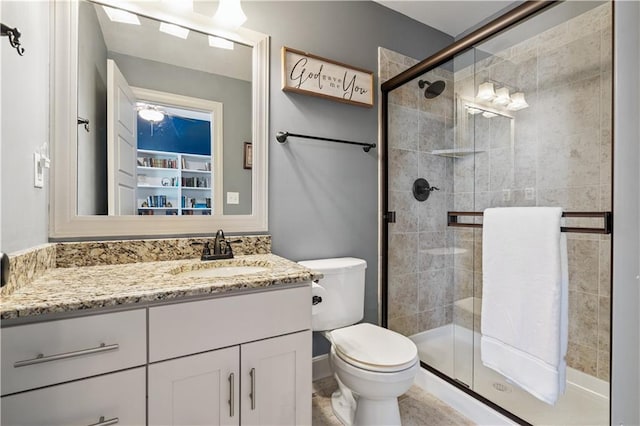 16420 Lucille St, Overland Park, KS 66221 - bathroom with vanity and a stall shower