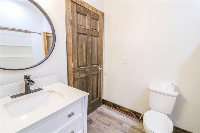 600 W Chestnut St, Holden, MO 64040 - bathroom featuring wood finished floors and vanity