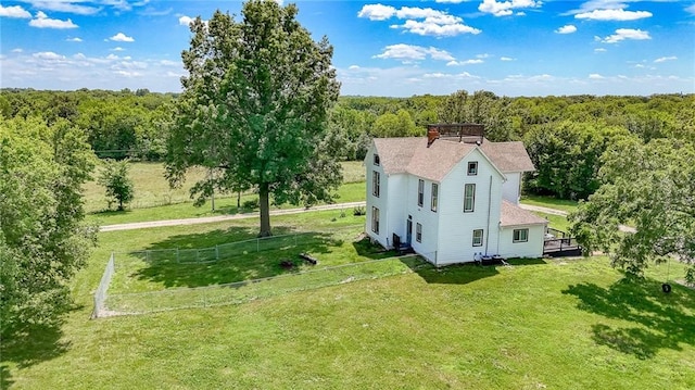 600 W Chestnut St, Holden, MO 64040 - view of subject property featuring a heavily wooded area