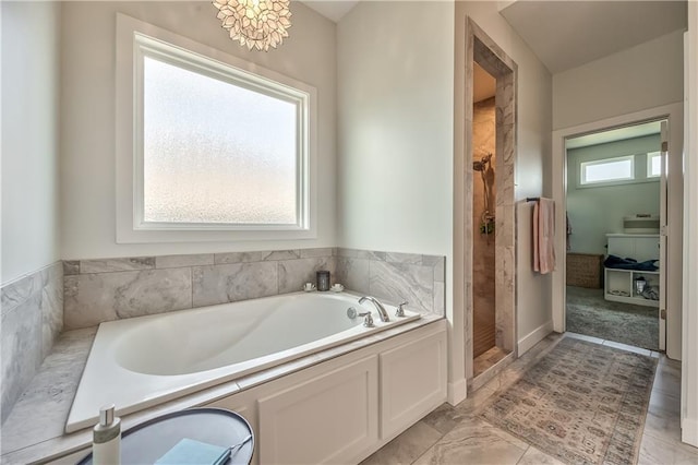 24976 W 87th St, Lenexa, KS 66227 - full bath with a tile shower and a bath