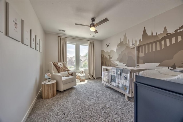 24976 W 87th St, Lenexa, KS 66227 - bedroom with carpet floors and ceiling fan