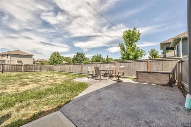 24976 W 87th St, Lenexa, KS 66227 - fenced backyard with a patio area