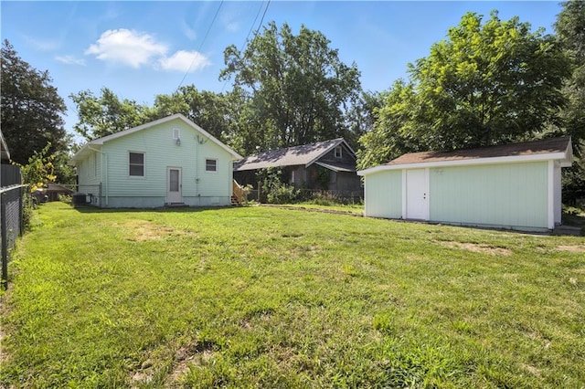 1962 N 28th St, Kansas City, KS 66104 - view of yard featuring a storage shed