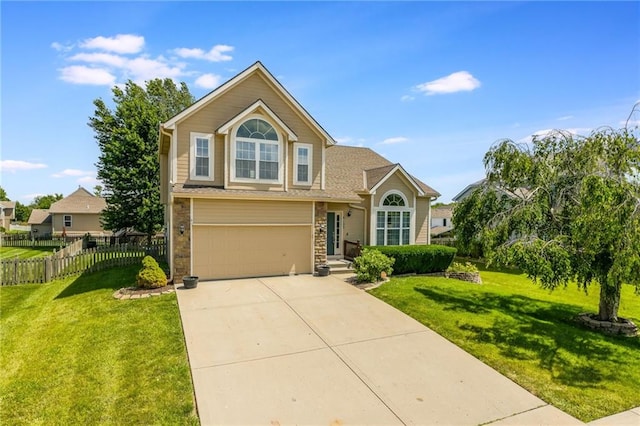 8103 NE 111th Ter, Kansas City, MO 64157 - traditional-style house with an attached garage and concrete driveway