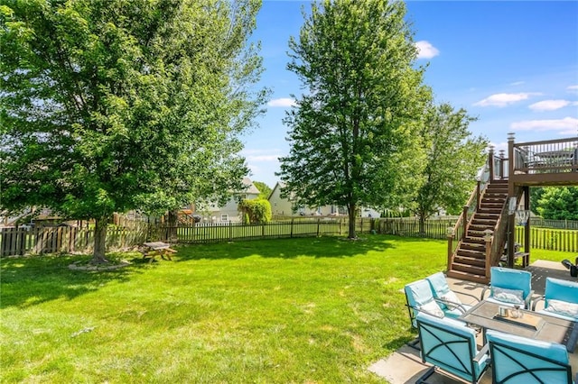 8103 NE 111th Ter, Kansas City, MO 64157 - fenced backyard featuring stairs