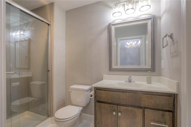 15716 Canterbury St, Overland Park, KS 66085 - bathroom with vanity and a stall shower