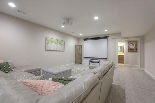 15716 Canterbury St, Overland Park, KS 66085 - carpeted cinema with recessed lighting