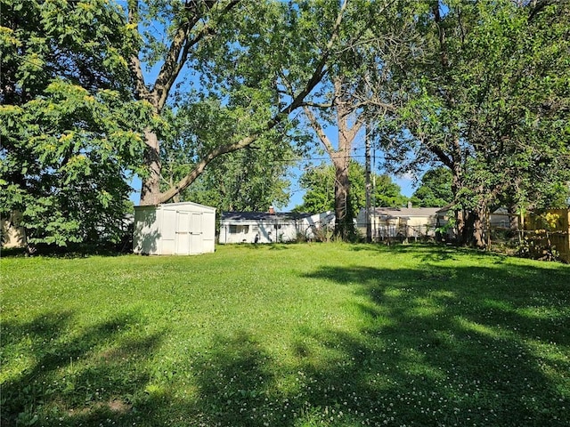 1615 N High St, Independence, MO 64050 - fenced backyard featuring a storage shed