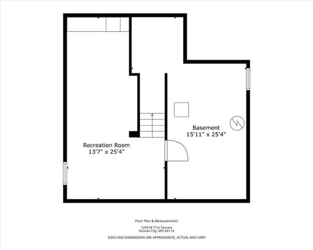 1295 W 71st Ter, Kansas City, MO 64114 - view of property floor plan