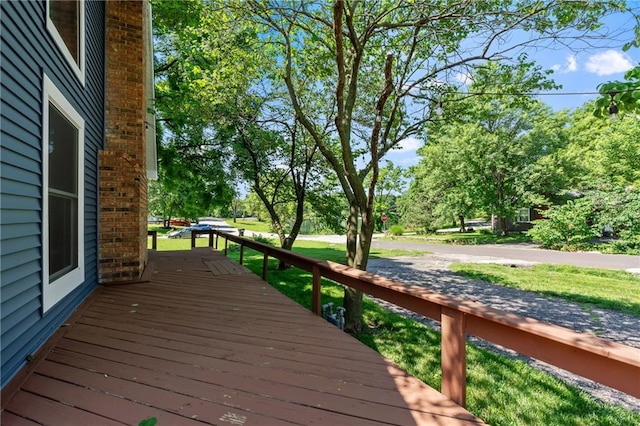 6727 Harvard Ave, Raytown, MO 64133 - view of wooden deck