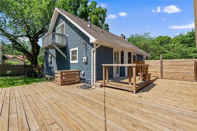 6727 Harvard Ave, Raytown, MO 64133 - deck featuring a fenced backyard