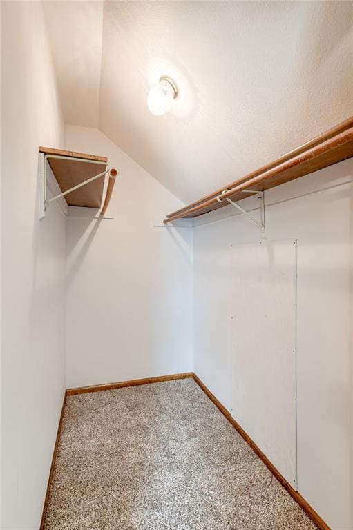 411 SW Windmill Ln, Lees Summit, MO 64082 - spacious closet featuring lofted ceiling and carpet