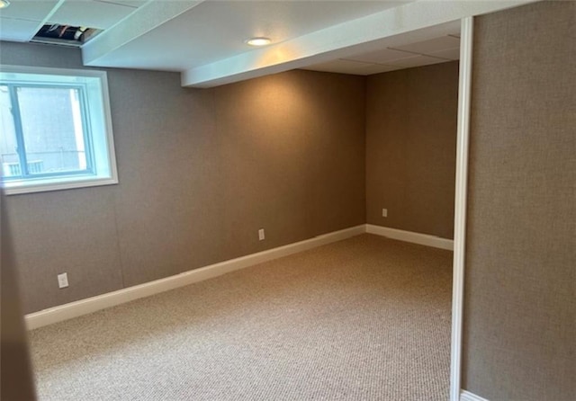 1703 Esther Dr, Kearney, MO 64060 - basement with carpet flooring and baseboards