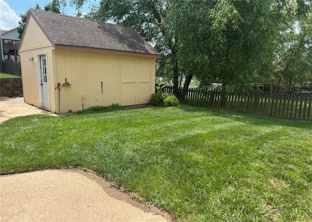 1703 Esther Dr, Kearney, MO 64060 - fenced backyard featuring a shed