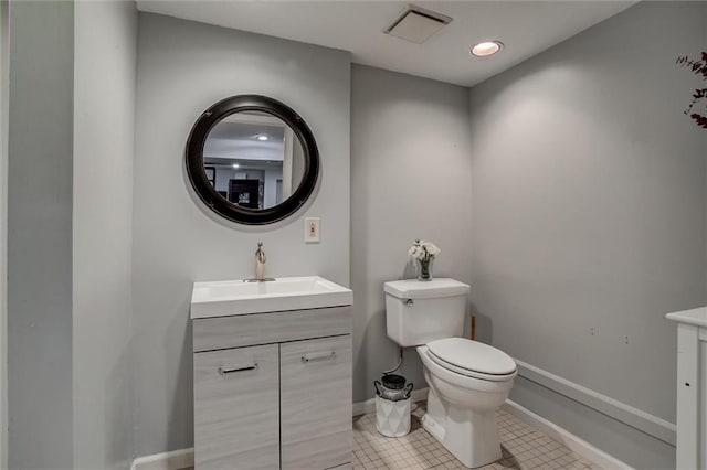 9718 W 115th Ter, Overland Park, KS 66210 - half bathroom featuring vanity and tile patterned floors
