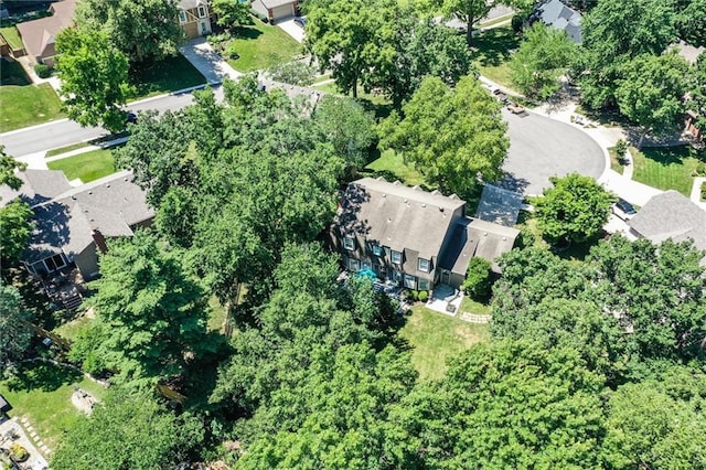 9718 W 115th Ter, Overland Park, KS 66210 - aerial overview of property's location featuring nearby suburban area