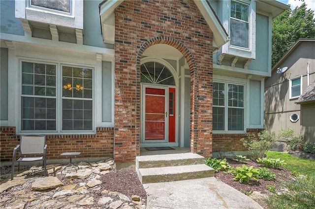 11580 S Skyview Ln, Olathe, KS 66061 - entrance to property with brick siding