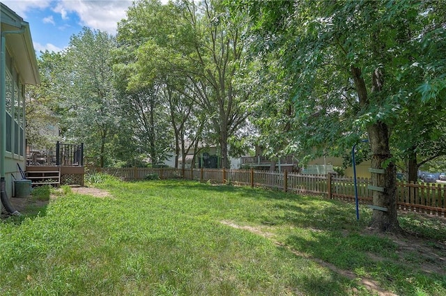 11580 S Skyview Ln, Olathe, KS 66061 - fenced backyard with a deck