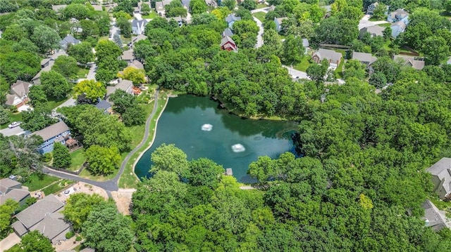 11580 S Skyview Ln, Olathe, KS 66061 - aerial view of property and surrounding area featuring a large body of water and nearby suburban area