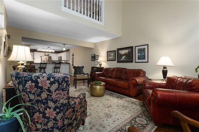5817 Park Cir, Shawnee, KS 66216 - living room featuring wood finished floors