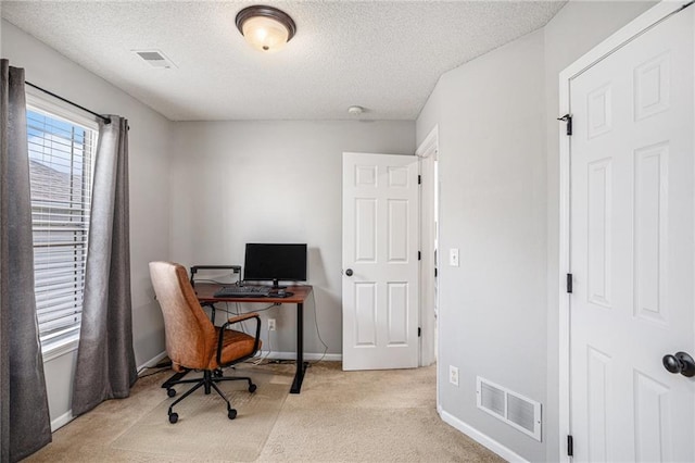 9583 N Main St, Kansas City, MO 64155 - office space with carpet flooring and a textured ceiling