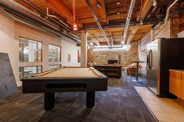 308 W 8th St Unit 409, Kansas City, MO 64105 - playroom featuring billiards and carpet