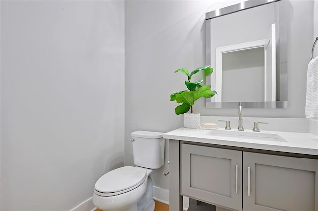 2210 W 73rd St, Prairie Village, KS 66208 - half bathroom with baseboards and vanity