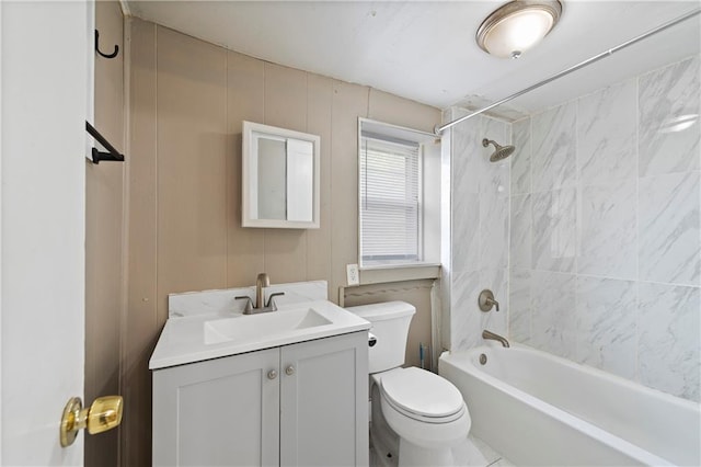 3544 College Ave, Kansas City, MO 64128 - bathroom featuring vanity and shower / tub combination