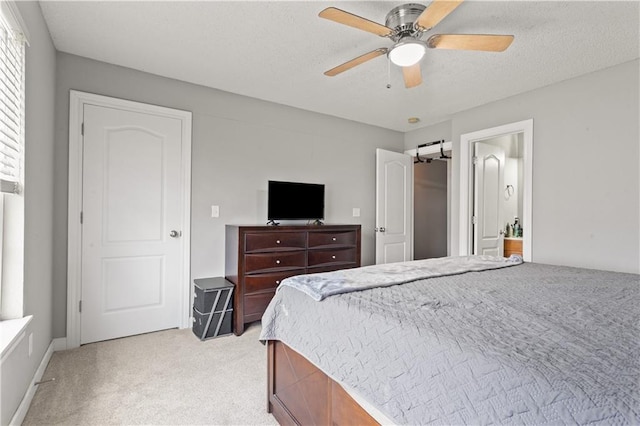 820 Peach Tree Ln, Blue Springs, MO 64064 - bedroom with light carpet and a ceiling fan
